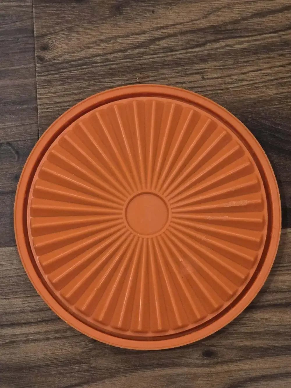 Vtg Tupperware Burnt Orange Starburst Replacement Lid 810-22 ~5.5/6